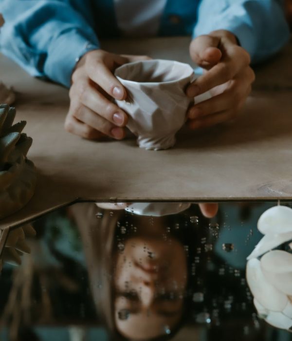 Person applying mindfulness techniques in daily routine